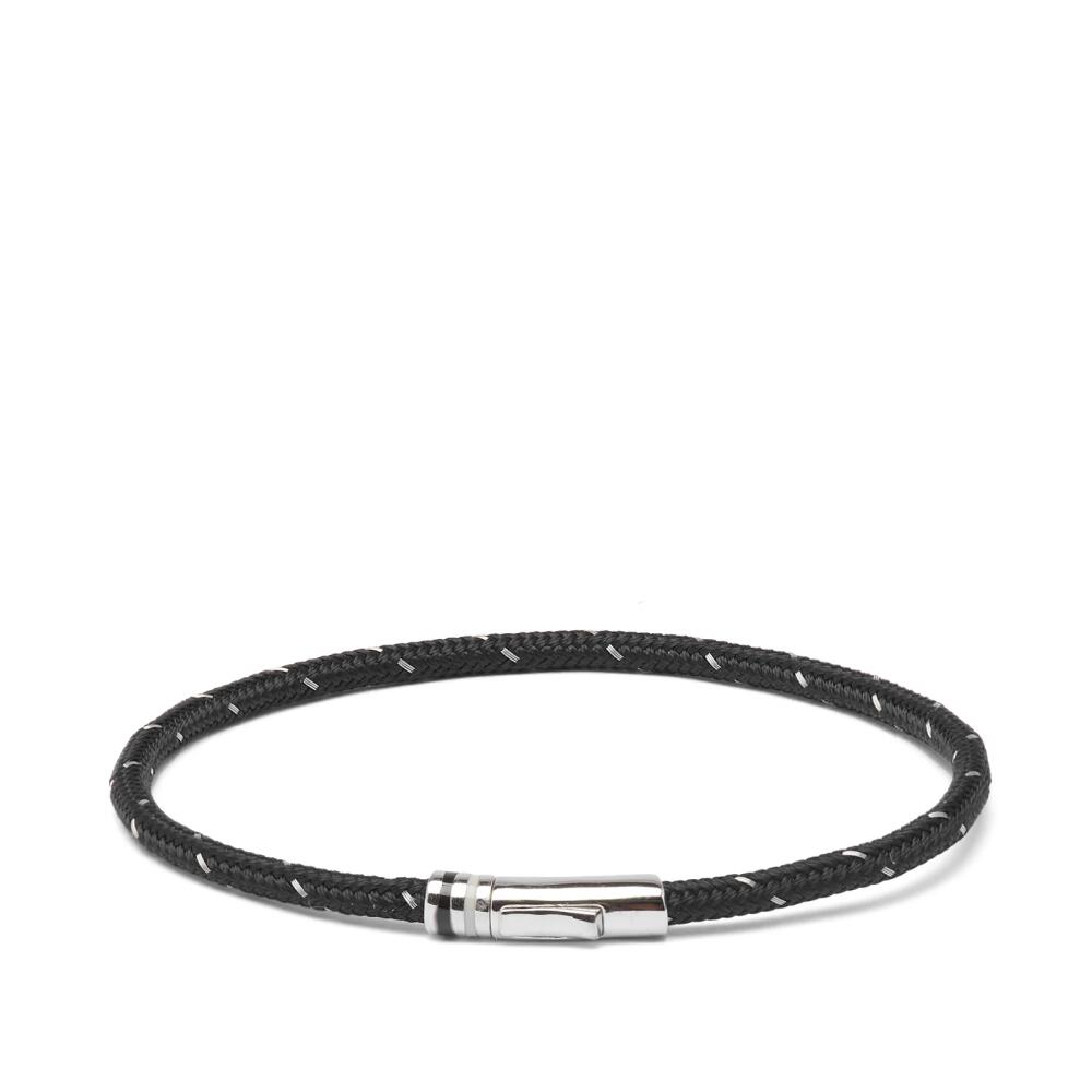 Miansai Men's Juno Rope Bracelet in Black/Steel Cover