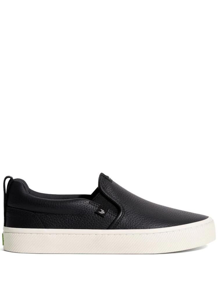 Cariuma leather slip-on sneakers - Black Cover