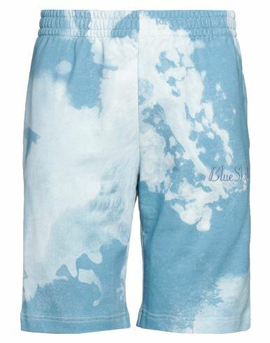 Blue Sky Inn Man Shorts & Bermuda Shorts Sky blue Cotton Cover