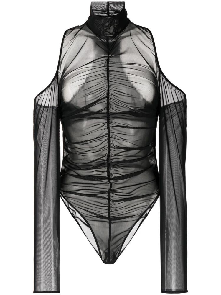 Boyarovskaya Kalura sheer mesh bodysuit - Black Cover