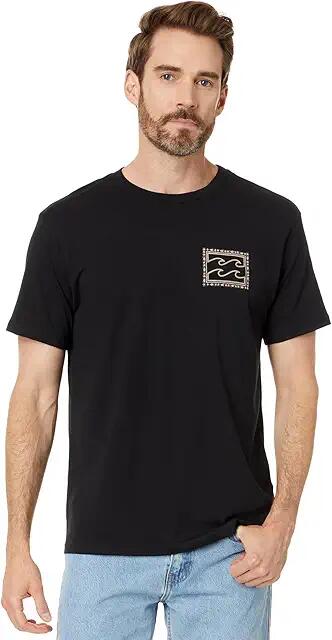 Billabong Crayon Wave Short Sleeve Graphic Tee (Black 2) Men's Clothing Cover