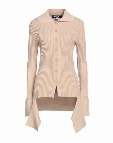 Andreādamo Woman Cardigan Beige Viscose, Polyester, Polyamide, Elastane Cover