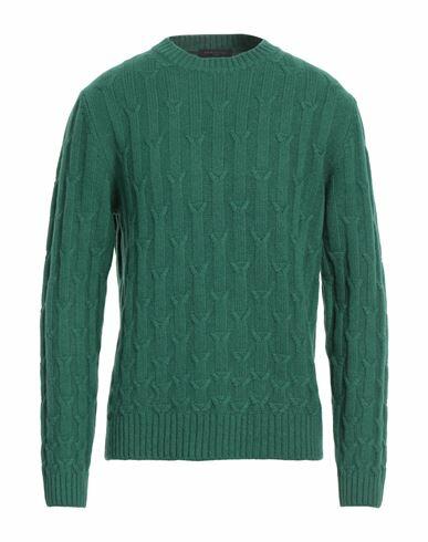 Daniele Fiesoli Man Sweater Green Alpaca wool, Merino Wool Cover