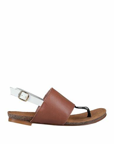 Cuplé Woman Thong sandal Brown Soft Leather Cover