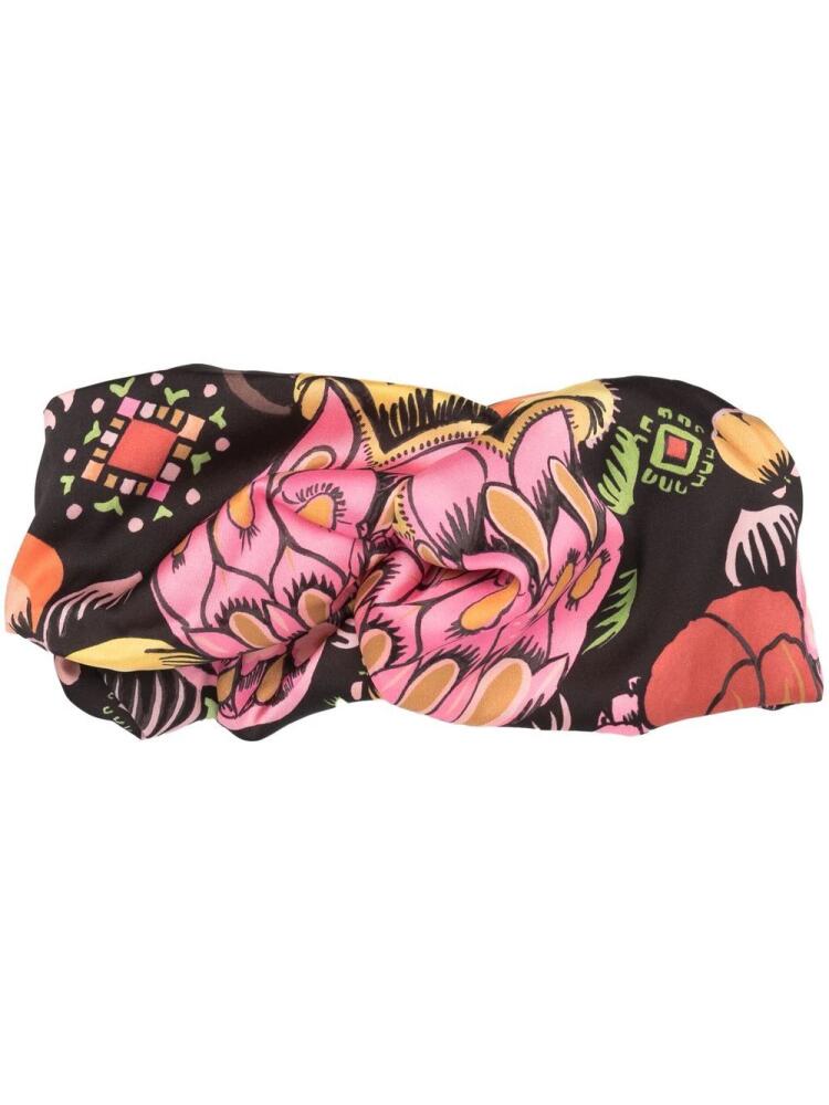 La DoubleJ Pinup grapghic-print headband - Black Cover