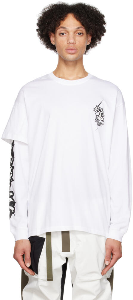 ACRONYM® White Layered Long Sleeve T-Shirt Cover