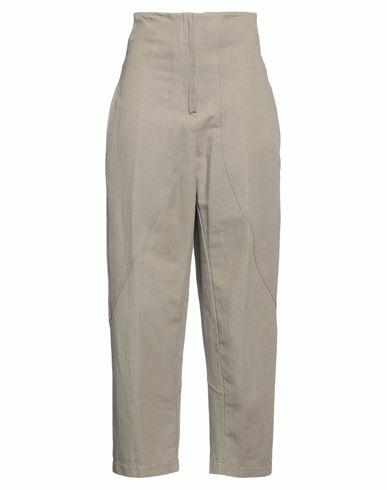 Gentryportofino Woman Pants Khaki Cotton, Linen Cover