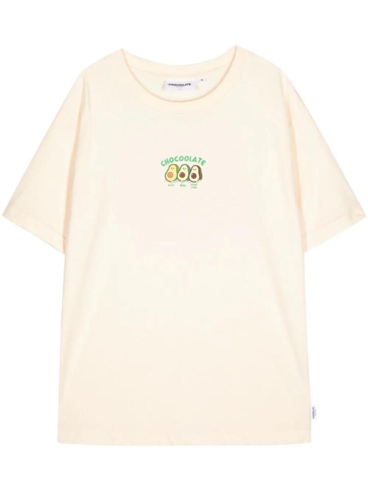 CHOCOOLATE Avocado cotton T-shirt - Neutrals Cover