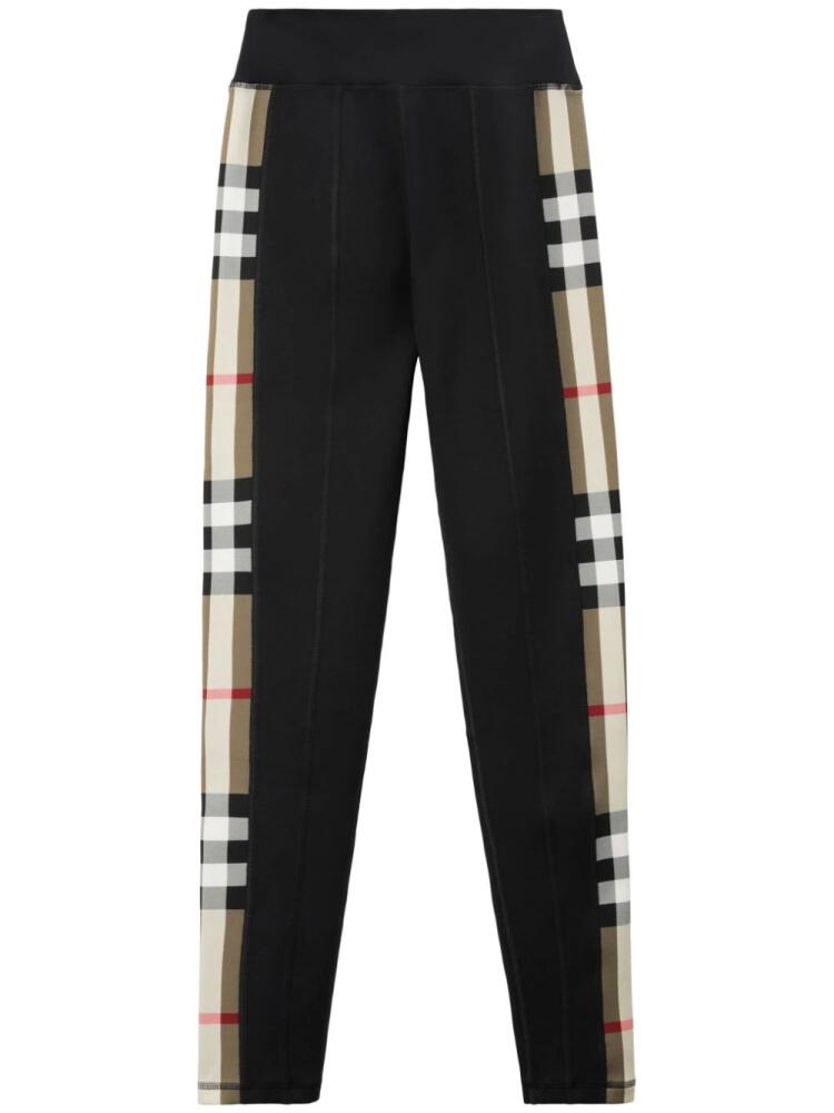 Burberry Vintage Check-panel leggings - Black Cover