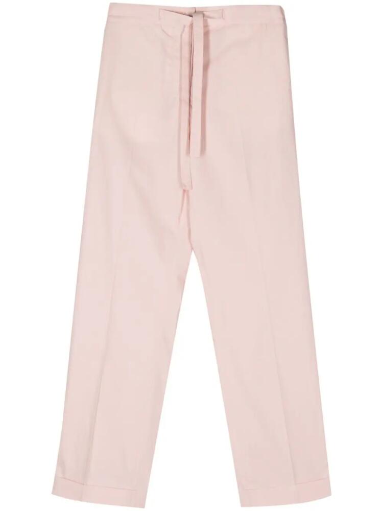 Officine Generale Miranda high-waist straight-leg trousers - Pink Cover