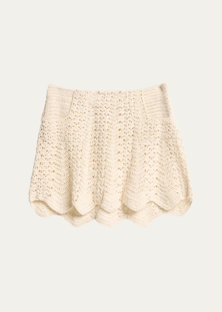 Alix of Bohemia Hattie Pearl Crochet Mini Skirt Cover