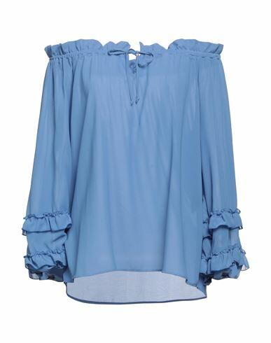 Relish Woman Top Pastel blue Polyester Cover