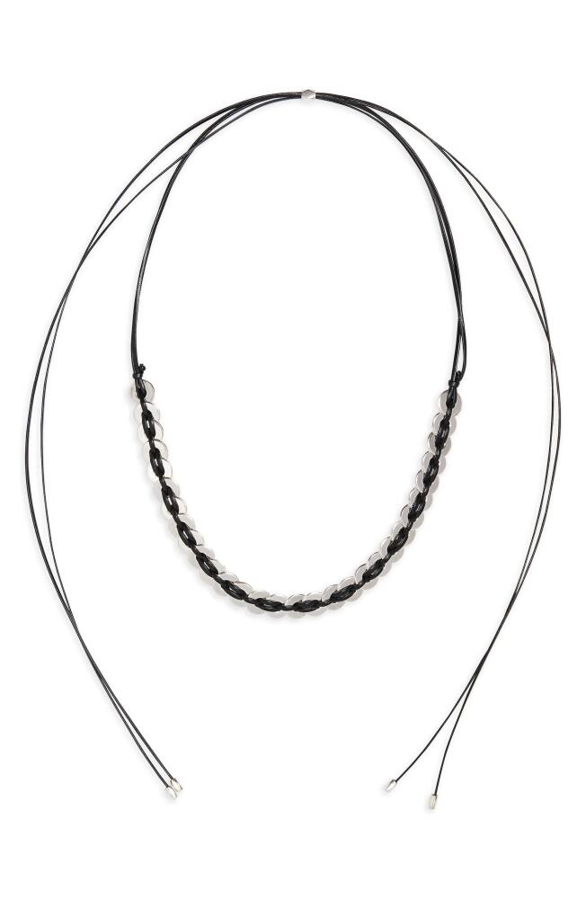 Isabel Marant Puzzle Dream Scarf Necklace in Black/Silver Cover