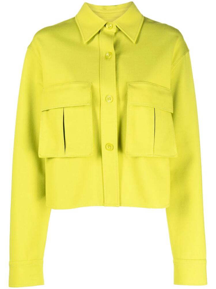 Dorothee Schumacher cropped shirt jacket - Green Cover