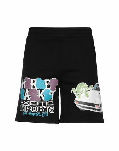 Market Market Exotic Automobile Sweatshorts Man Shorts & Bermuda Shorts Black Cotton Cover