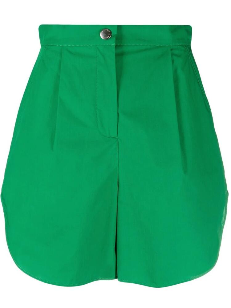 Boutique Moschino high-waist curved-hem shorts - Green Cover