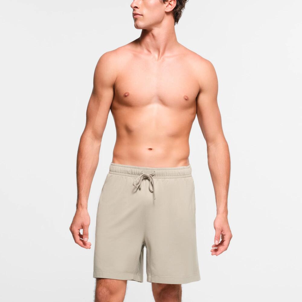 SKIMS Mens Relaxed Short | Light Neutral | 2XL | Jersey Lounge Cover