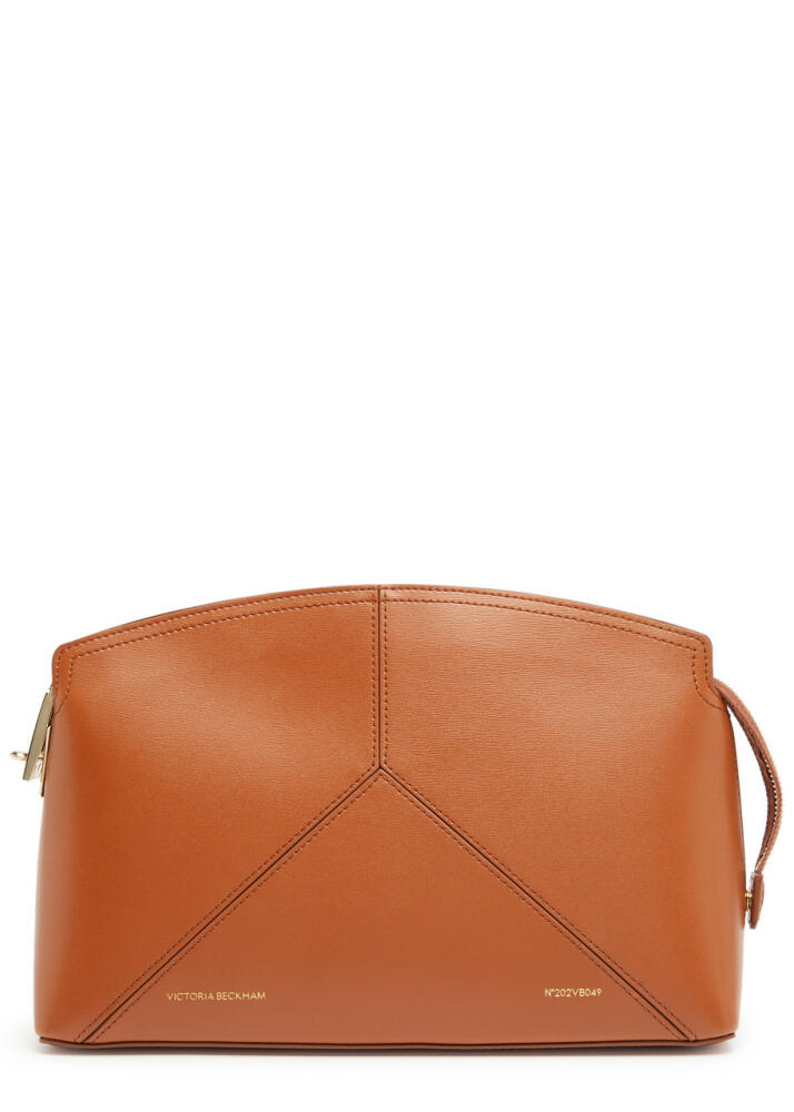 Victoria Beckham Classic Leather Clutch - Tan Cover