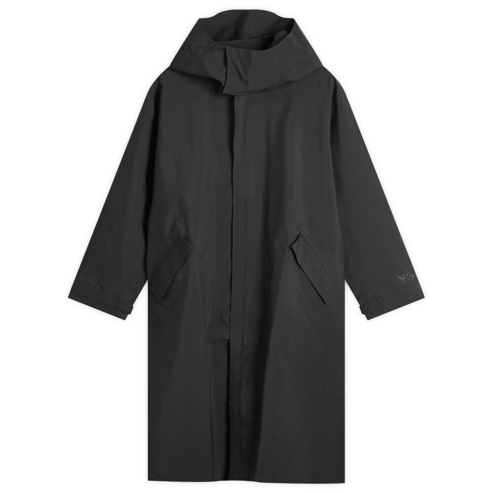 Y-3 Men's Gore-tex Parka Jacket Coat in Black Cover