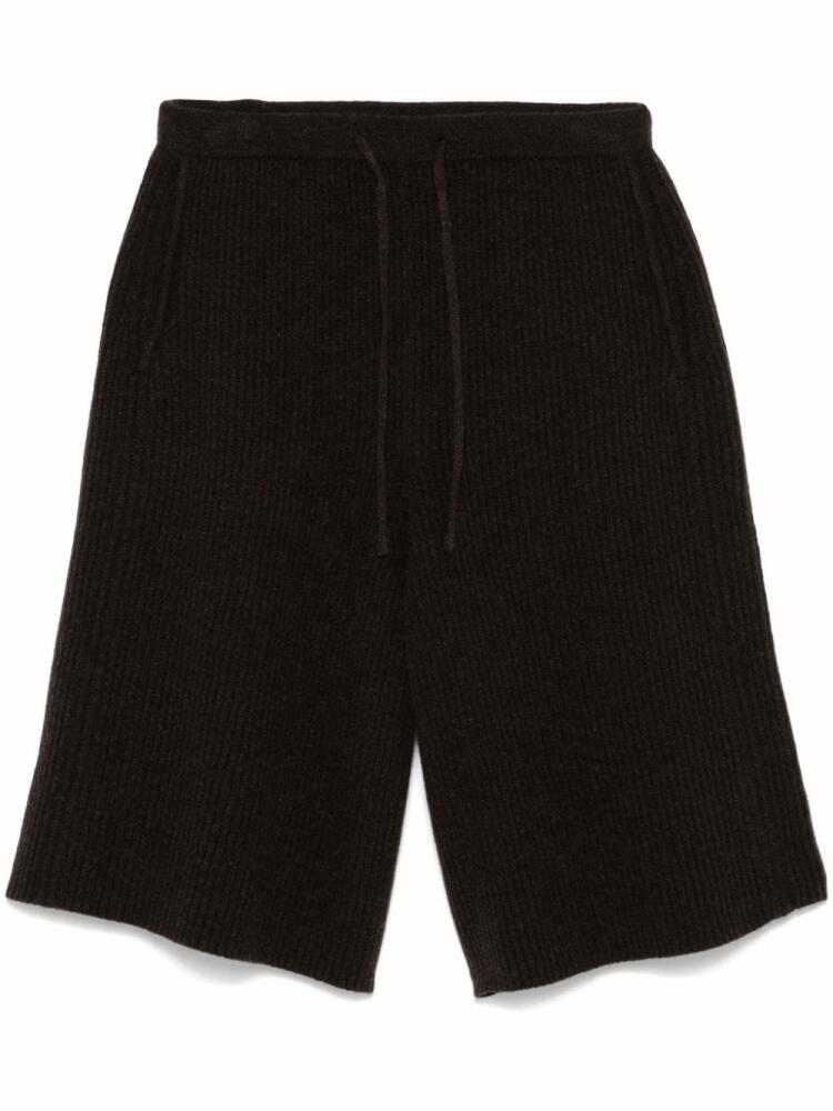 LEMAIRE wool bermuda shorts - Brown Cover