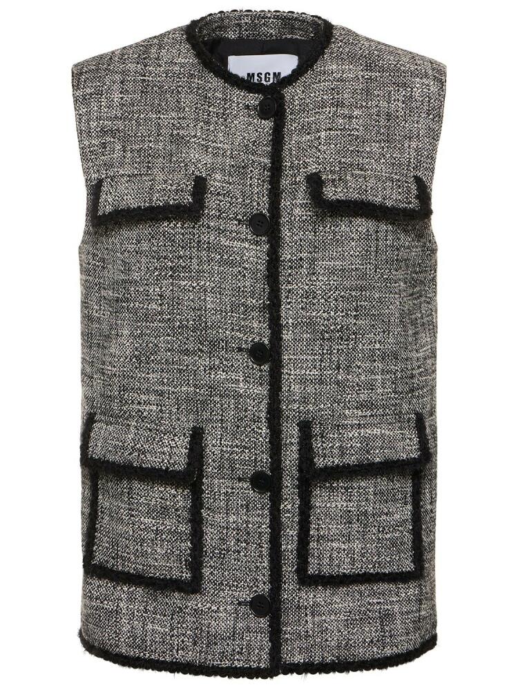 MSGM Cotton Vest W/pockets Cover