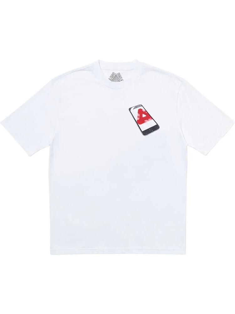 Palace Tri-Phone graphic-print T-shirt - White Cover