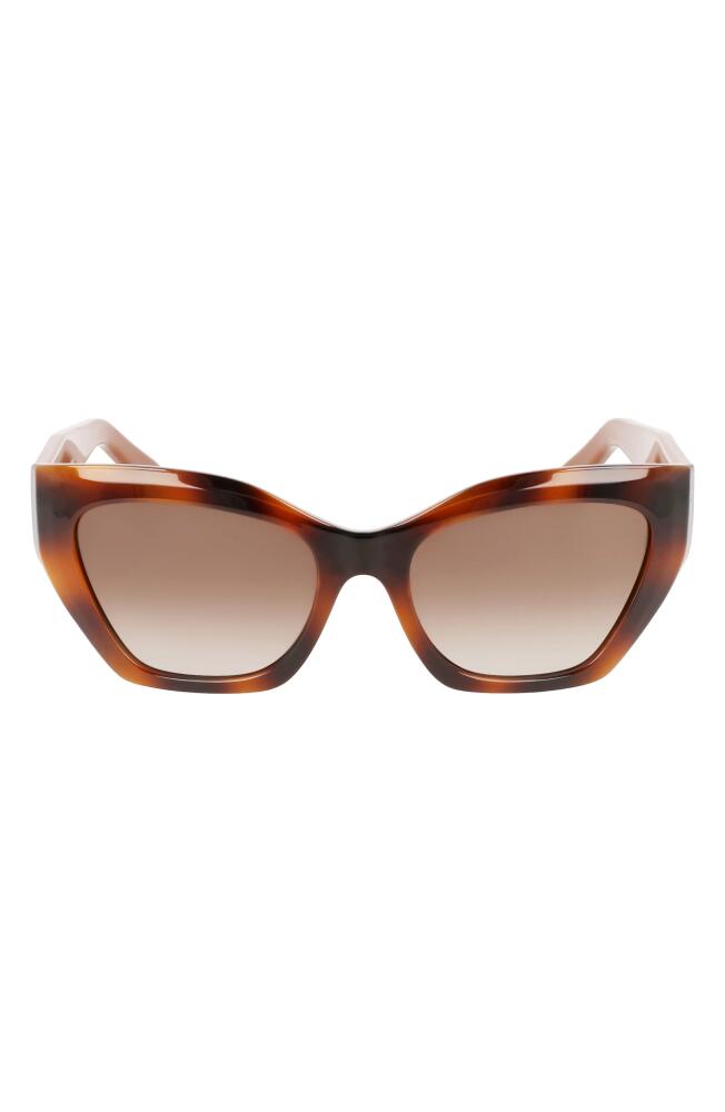 FERRAGAMO Gancini 54mm Rectangular Sunglasses in Classic Tortoise Cover