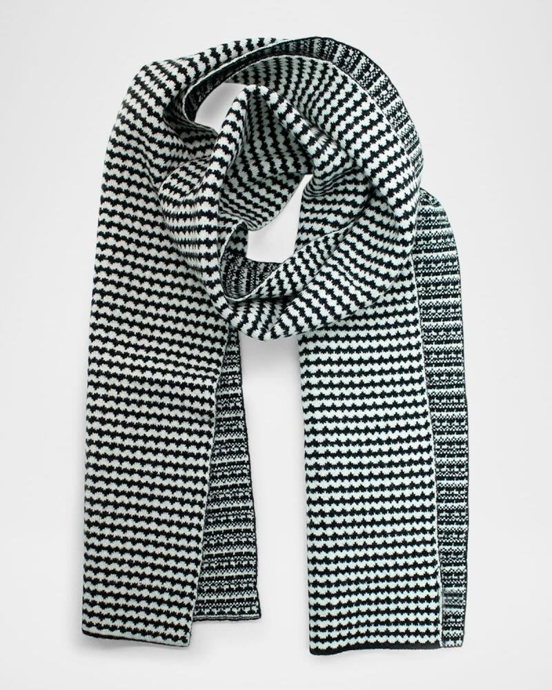 Portolano Men's Jacquard Scarf with Design Cover