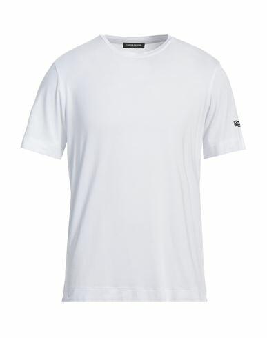 Costume National Man T-shirt White Modal, Rubber Cover