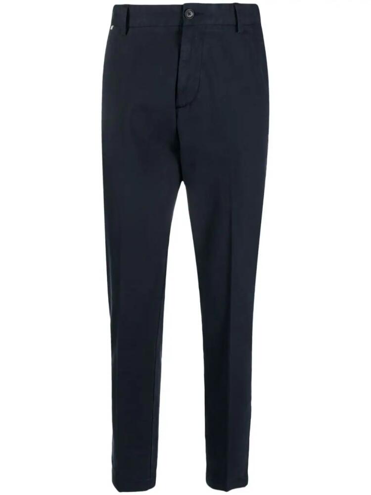 BOSS tapered cotton trousers - Blue Cover