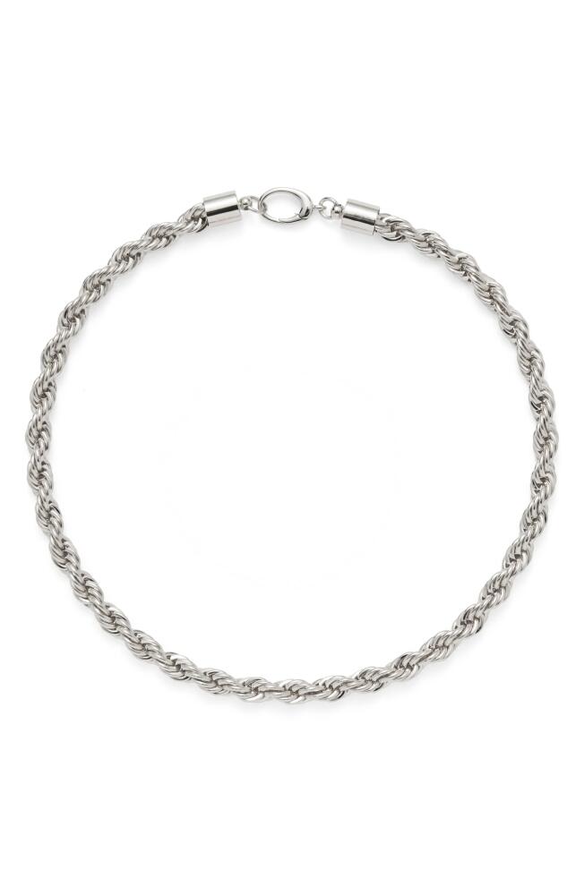 Lady Grey XL Rope Chain Necklace in Silver Cover