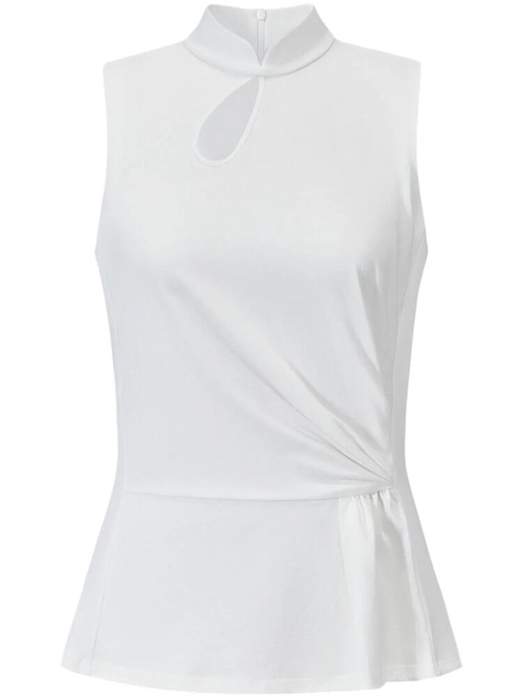 Shanghai Tang x Jacky Tsai peplum blouse - White Cover