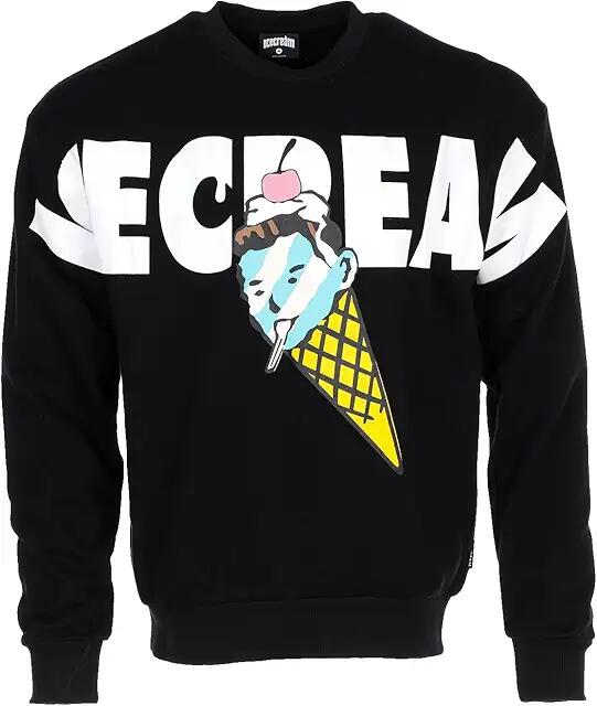 Ice Cream Cone Head Crew (Black) Men's T Shirt Cover