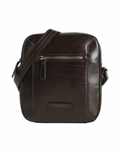 The Bridge Man Cross-body bag Dark brown Leather Cover