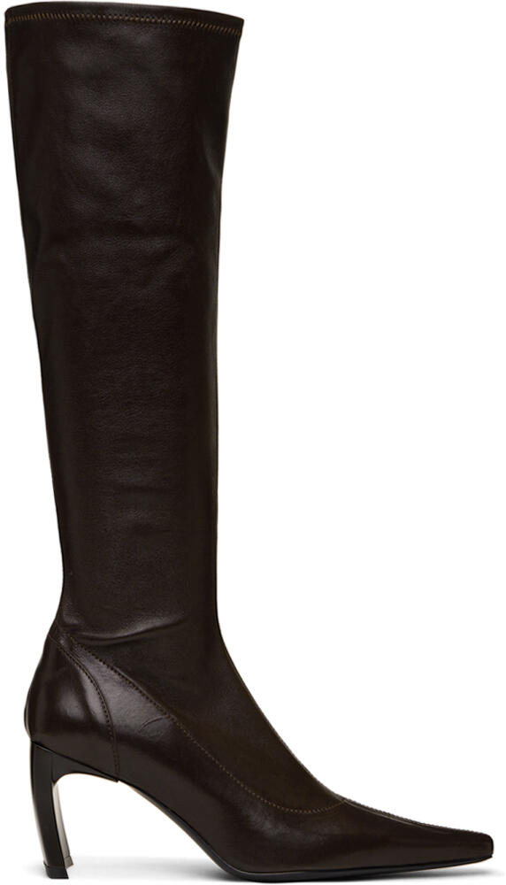 KNWLS Brown Serpent Tall Boots Cover