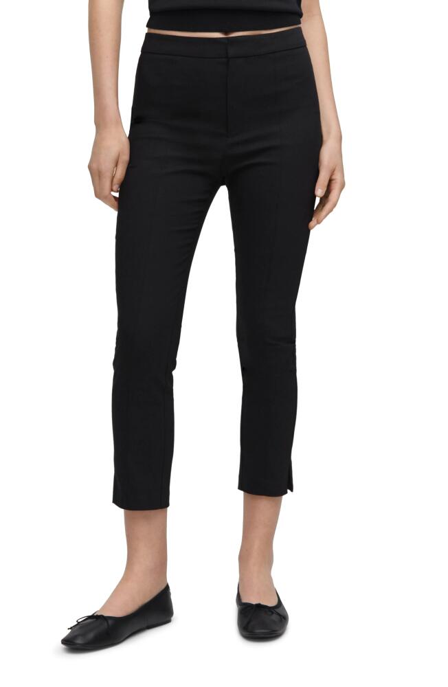 MANGO Crop Skinny Pants in Black Cover