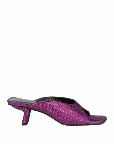 By Far Woman Sandals Magenta Leather Cover