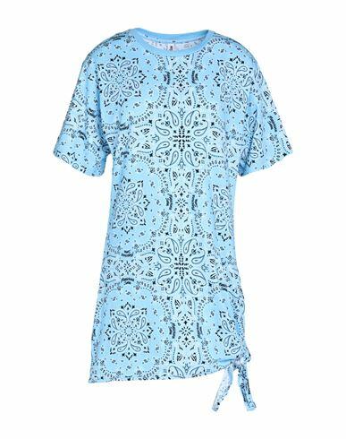 Moschino Woman Cover-up Sky blue Cotton, Elastane Cover