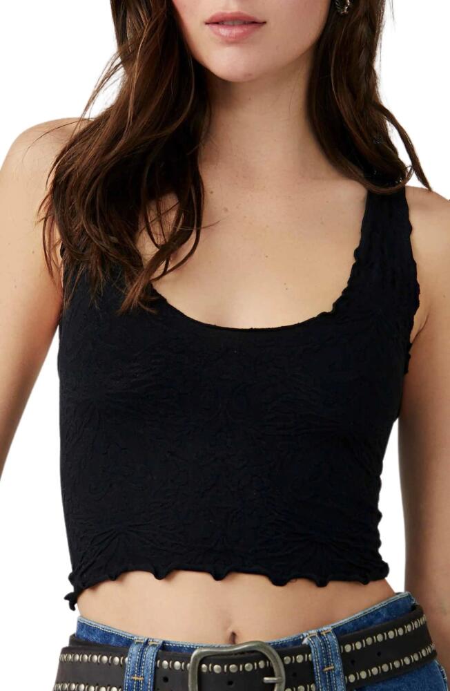 Free People Intimately FP Here for You Racerback Crop Tank in Black Cover