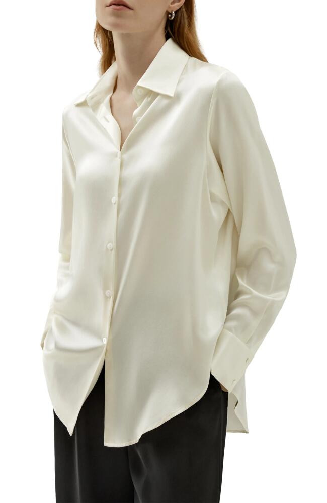 Lilysilk Oversize Style Silk Blouse in Lily White Cover