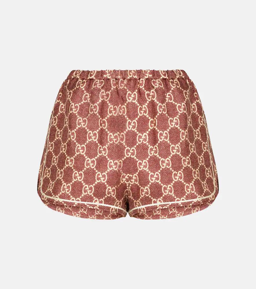 Gucci GG silk twill shorts Cover