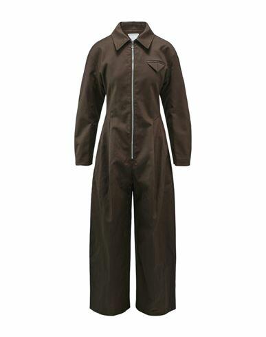 Bottega Veneta Double-cotton Zip-up Jumpsuit Woman Jumpsuit Green Cotton Cover