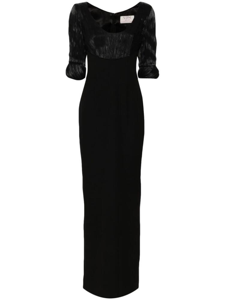 V:PM ATELIER Flora scoop-neck gown - Black Cover