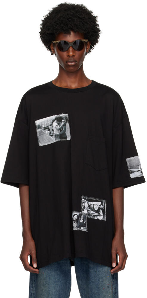 TAKAHIROMIYASHITA TheSoloist. Black Photo Patch T-Shirt Cover