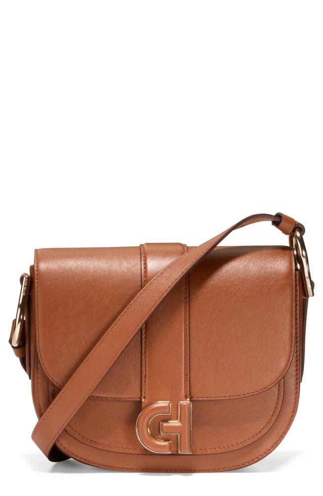 Cole Haan Mini Essential Saddle Bag in British Tan Cover