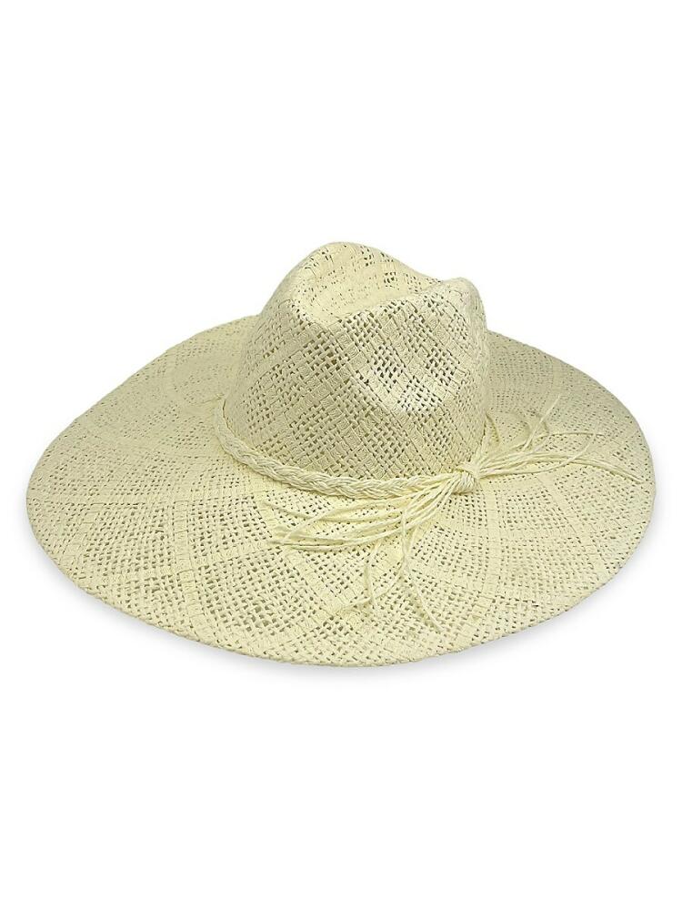 MARCUS ADLER Women's Wide Brim Panama Hat - Ecru Cover