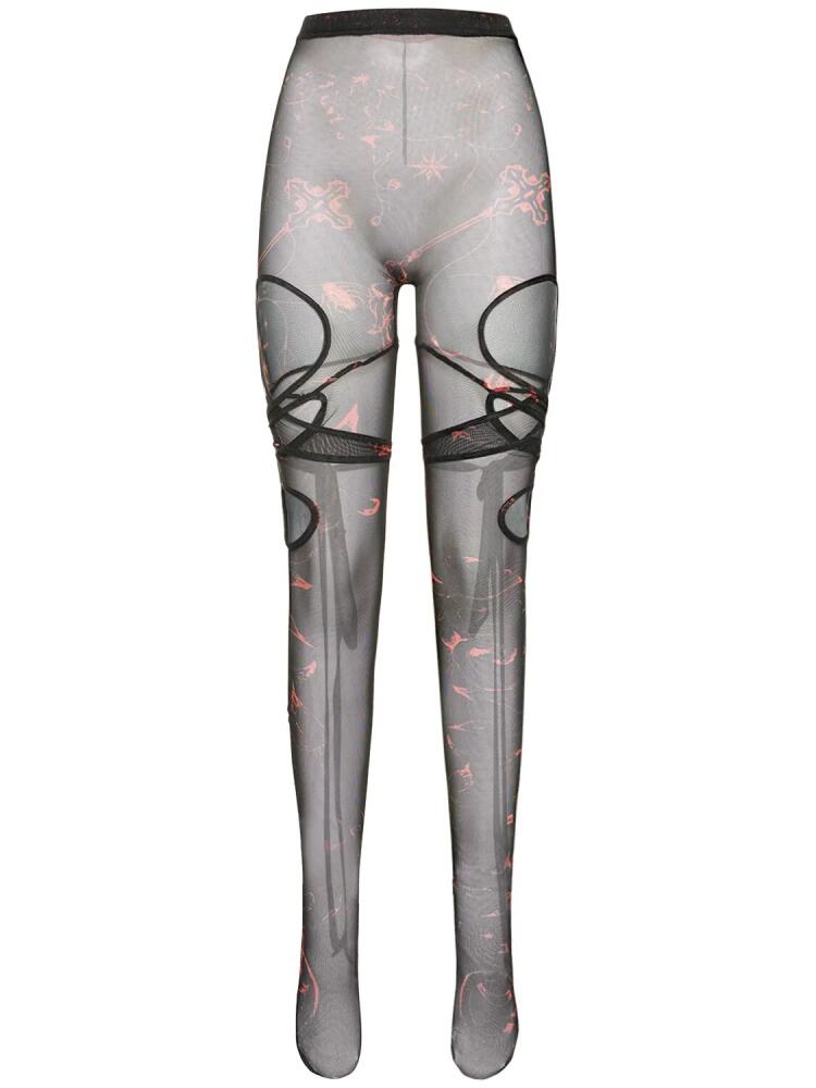 OTTOLINGER Printed Mesh Tabi Stockings Cover