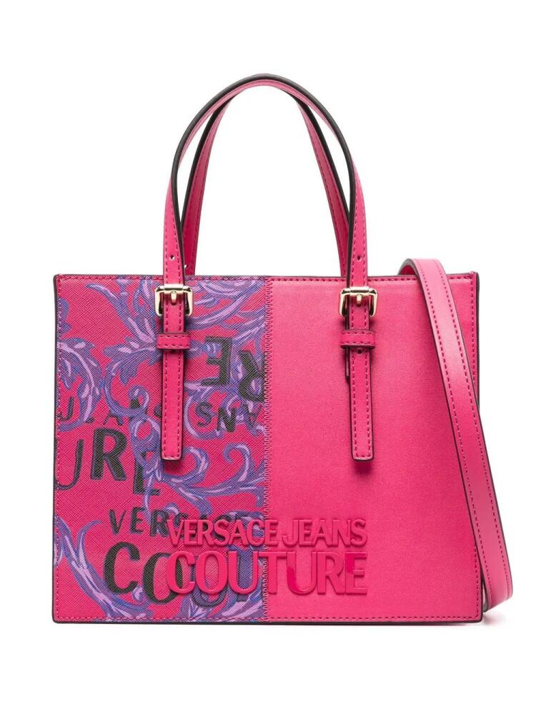 Versace Jeans Couture Barocco print tote bag - Pink Cover