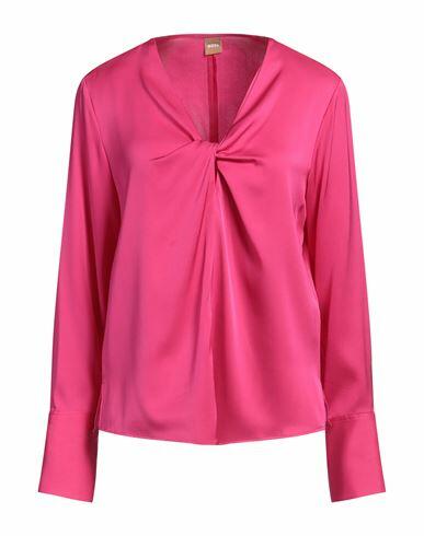 Boss Woman Top Fuchsia Silk, Elastane Cover