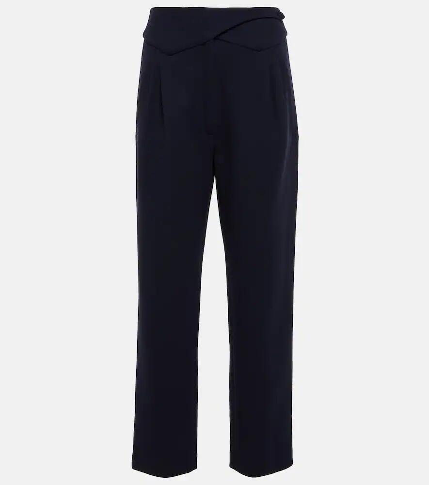 Blazé Milano Basque high-rise virgin wool pants Cover